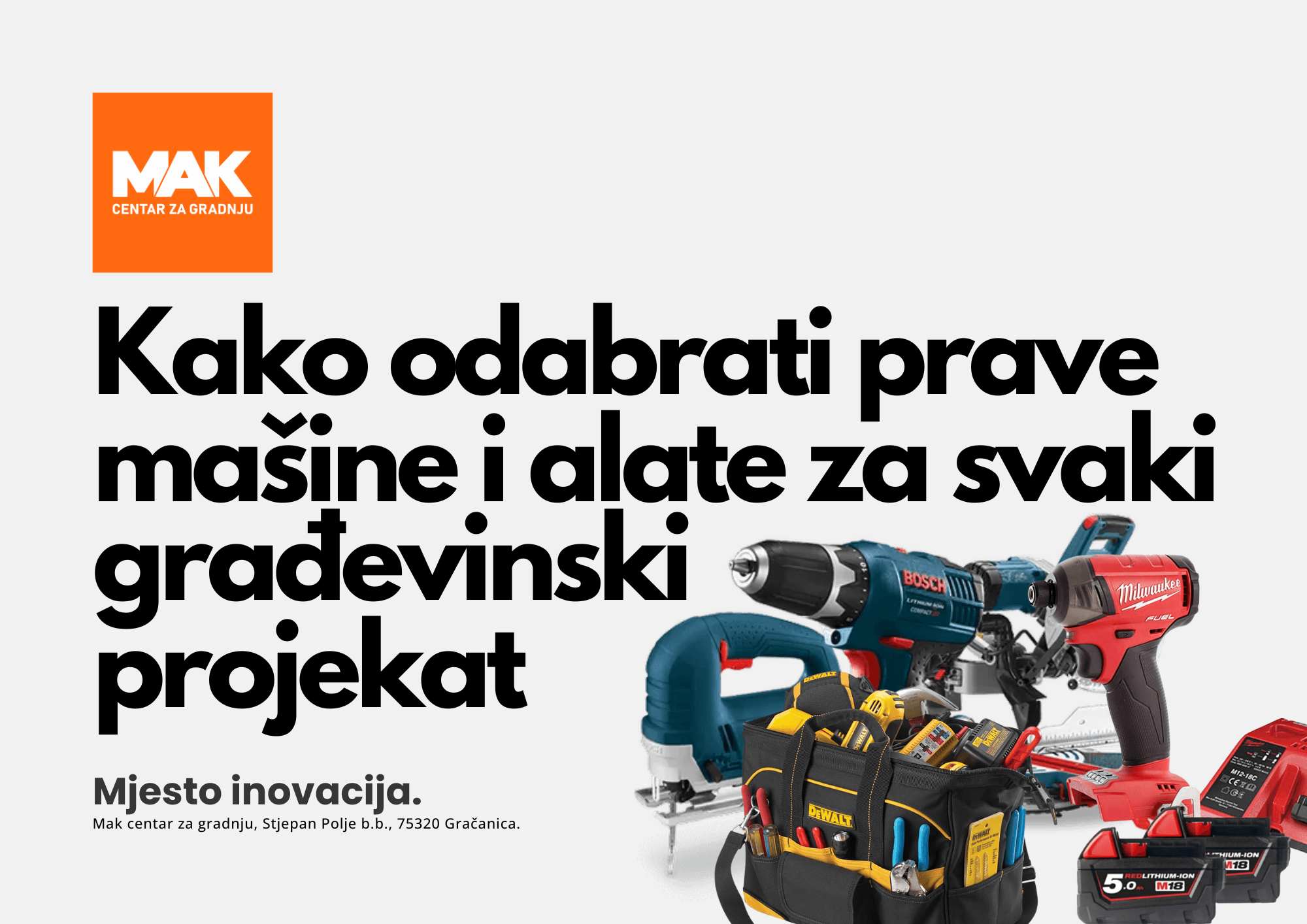 Kako odabrati prave mašine i alate za svaki građevinski projekat